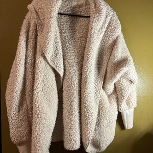 Cozy Cream Sherpa Jacket Ashley about 26